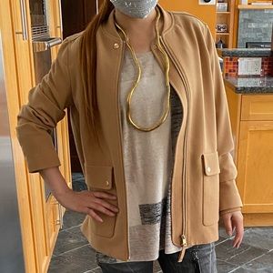 🍑 H&M Peach Coloured Jacket with Rose Gold Hardware 🍑